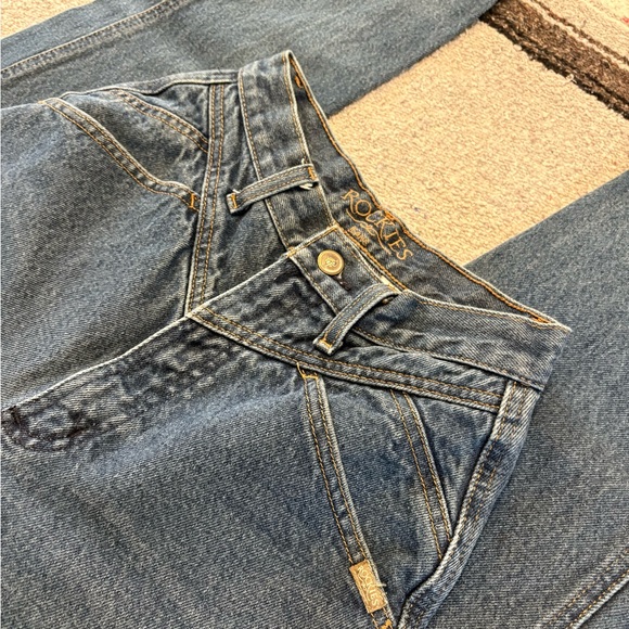 Rockies Denim - Rockies Light Blue Denim Jeans with Gold Embroidery size 4XL